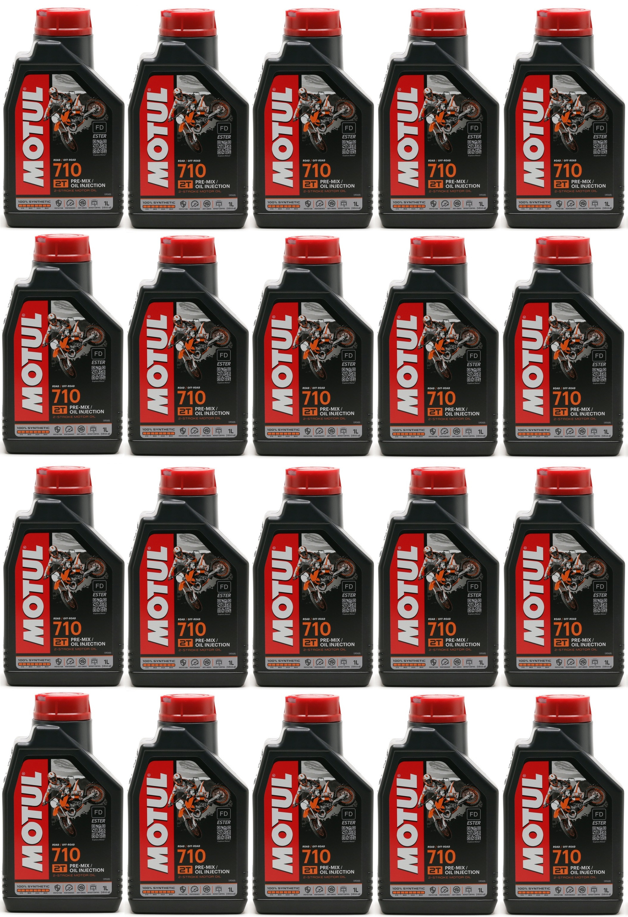 Motul 710 2T vollsynthetisches Motorrad Motoröl 20x 1l = 20 Liter