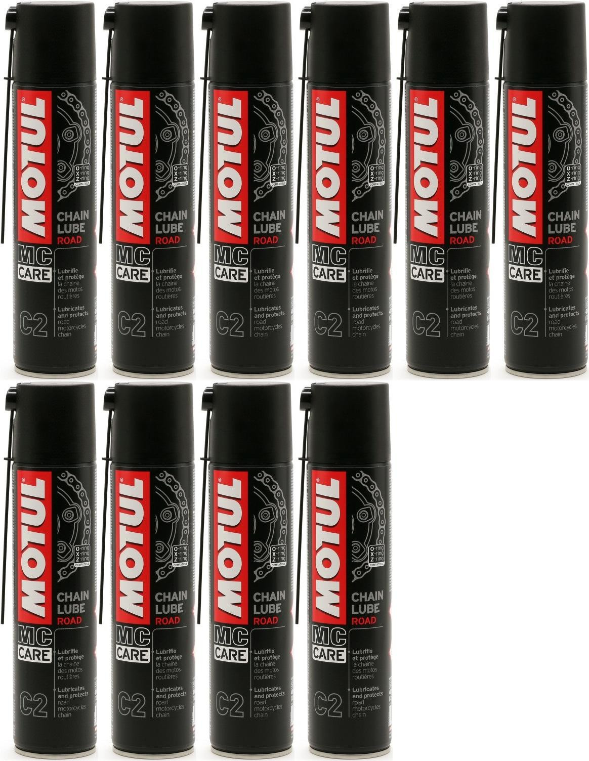 Motul C2 Chain Lube Road Kettenspray 10x 400 Milliliter