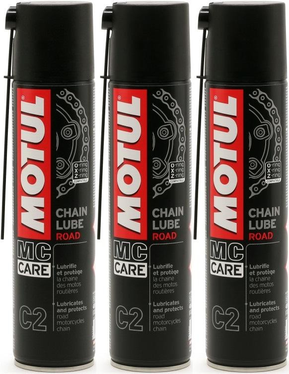 Motul C2 Chain Lube Road Kettenspray 3x 400 Milliliter