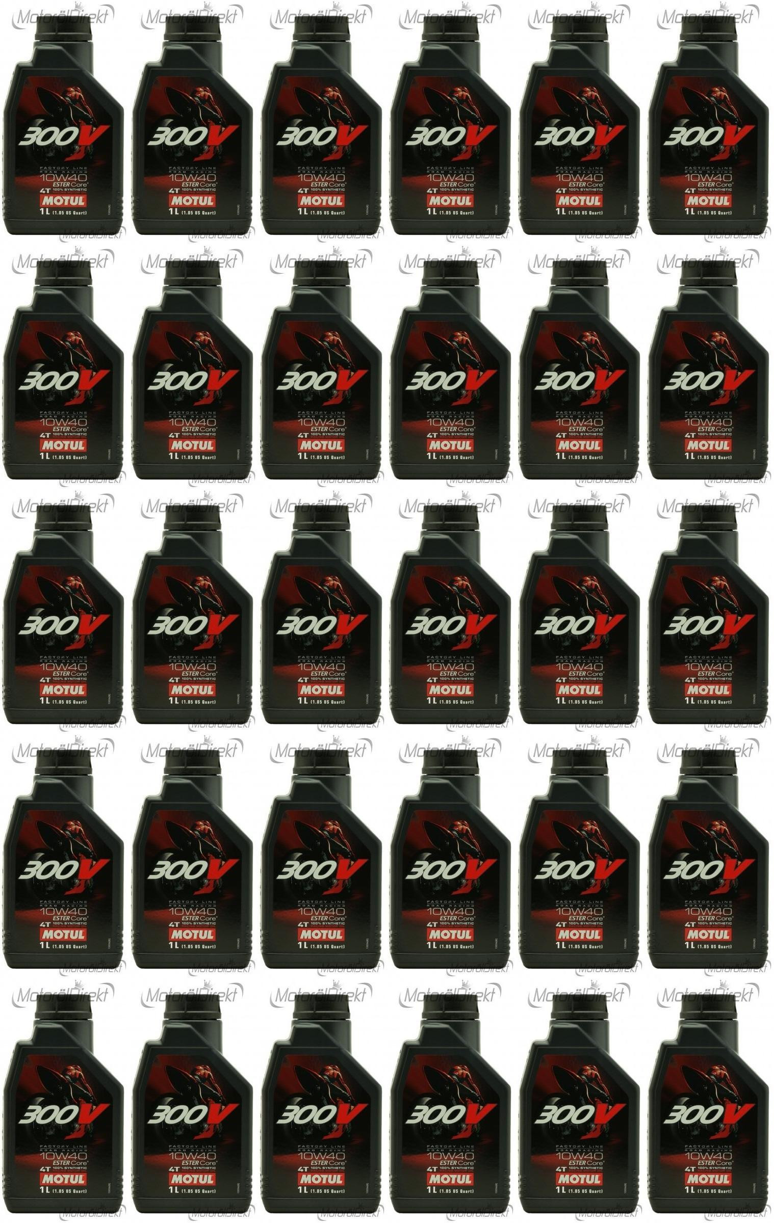 Motul 300V Factory Line Road Racing ESTER Core 10W-40 4T 30x 1l = 30 Liter