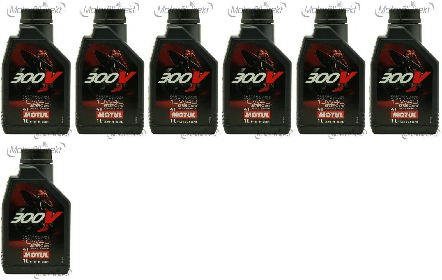 Motul 300V Factory Line Road Racing ESTER Core 10W-40 4T 7x 1l = 7 Liter