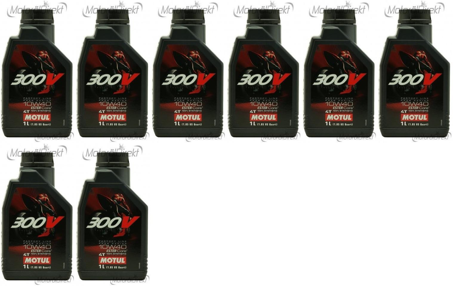 Motul 300V Factory Line Road Racing ESTER Core 10W-40 4T 8x 1l = 8 Liter