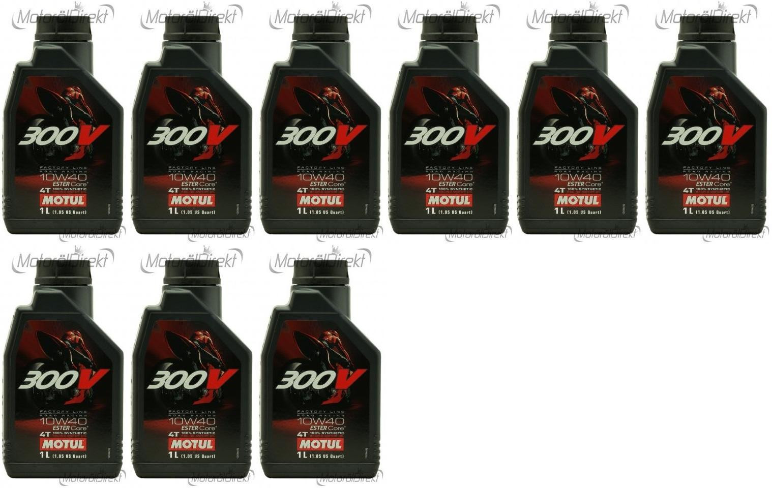 Motul 300V Factory Line Road Racing ESTER Core 10W-40 4T 9x 1l = 9 Liter