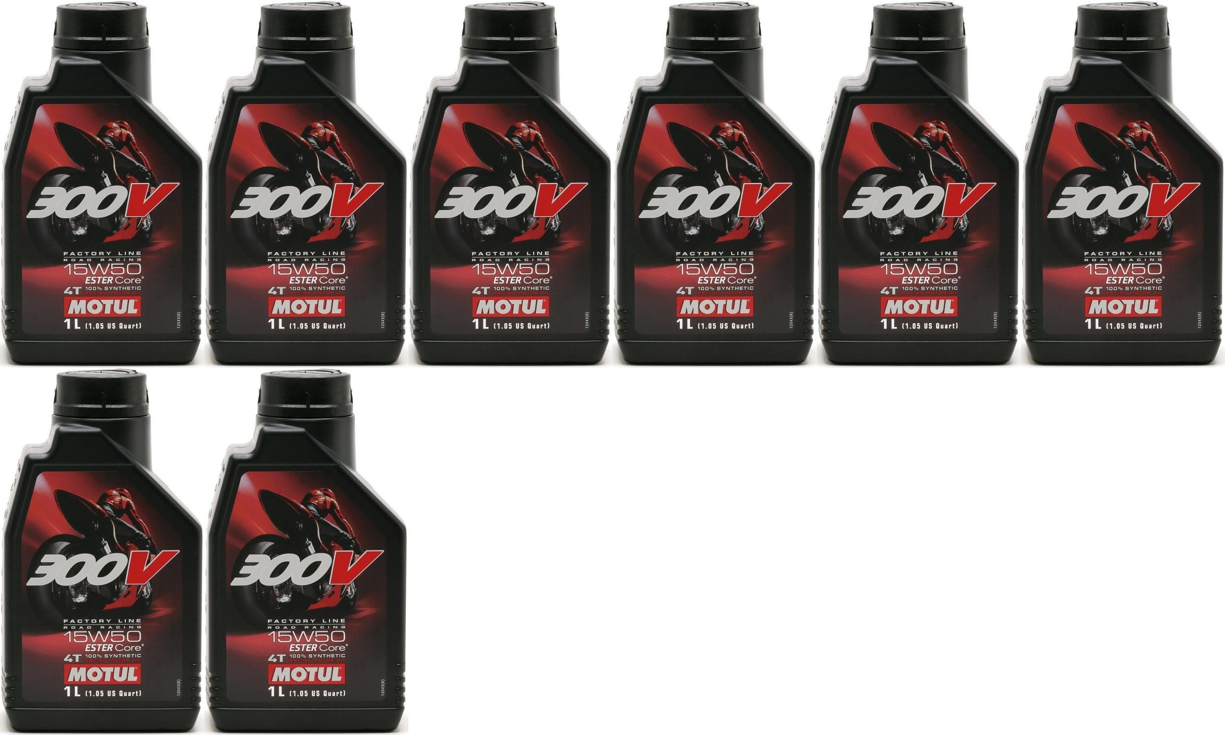 Motul 300V Factory Line Road Racing ESTER Core 15W-50 4T 8x 1l = 8 Liter
