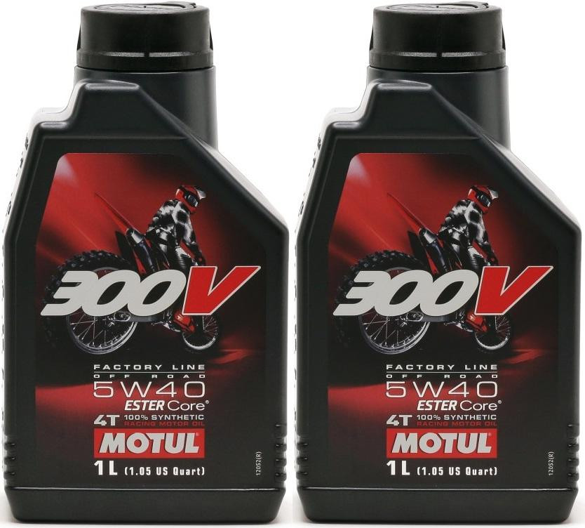 Motul 300V 4T Factory Line 5W40 Off Road Motorrad Motoröl 2x 1l = 2 Liter