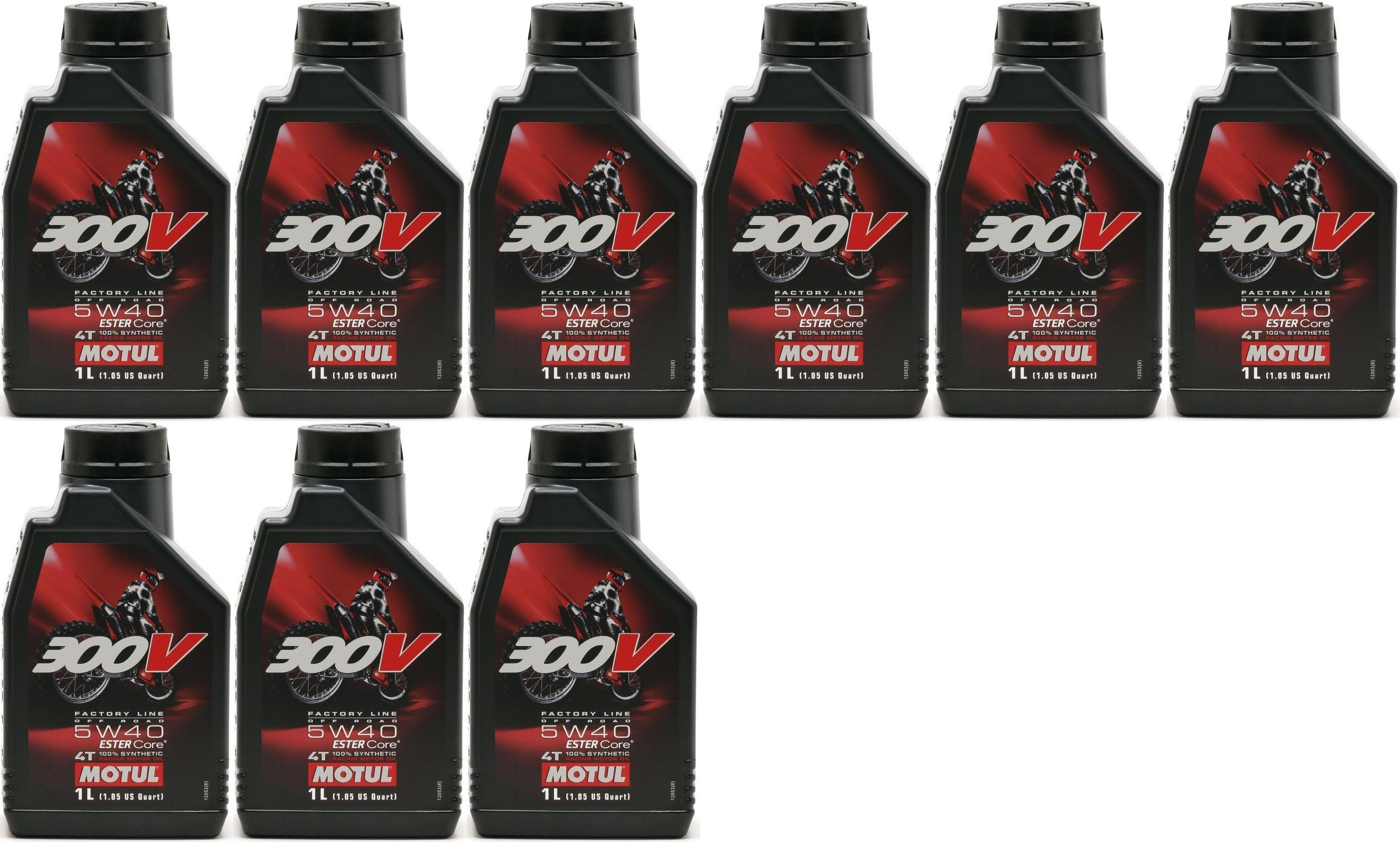 Motul 300V 4T Factory Line 5W40 Off Road Motorrad Motoröl 9x 1l = 9 Liter