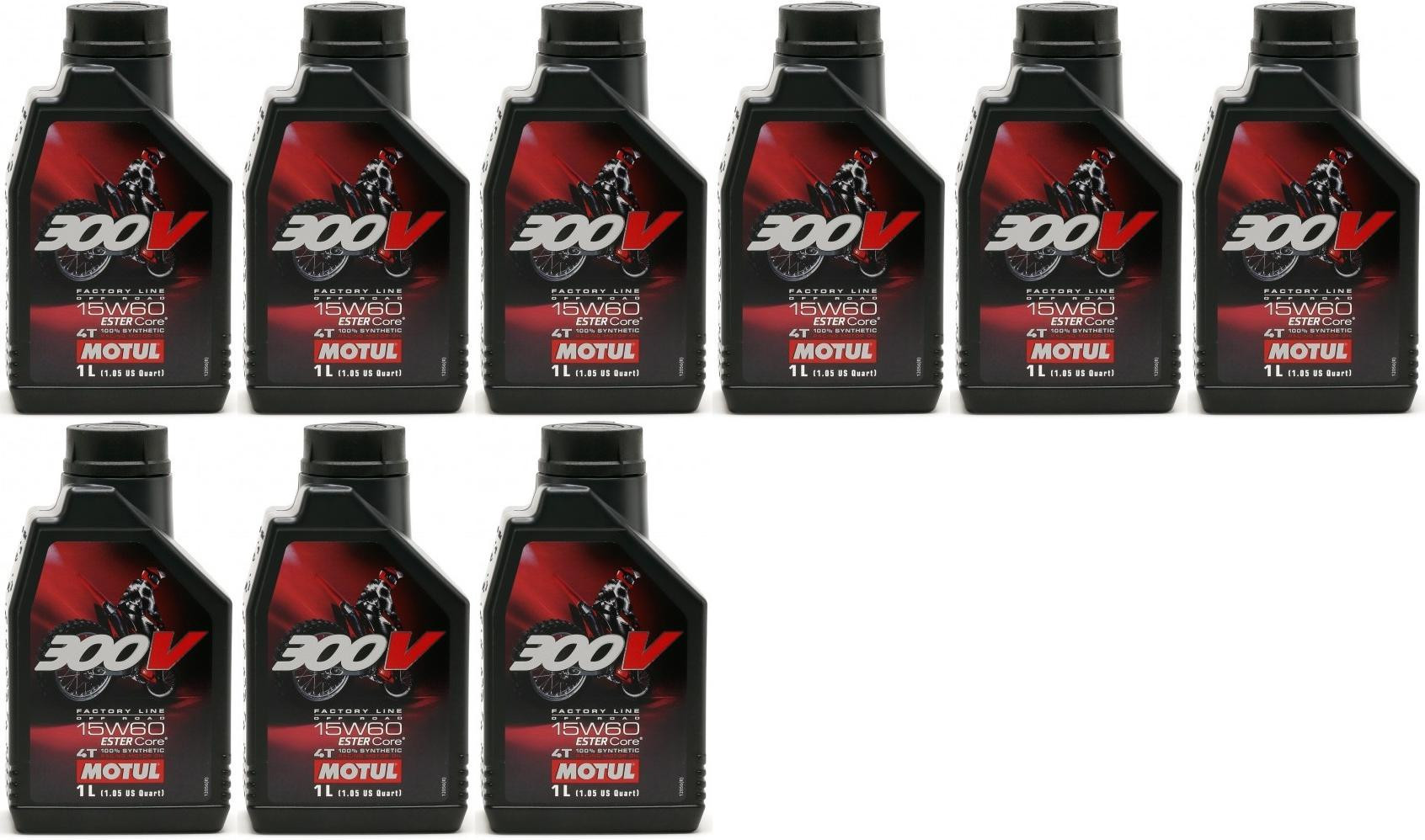 Motul 300V 4T Factory Line 15W60 Off Road Motorrad Motoröl 9x 1l = 9 Liter
