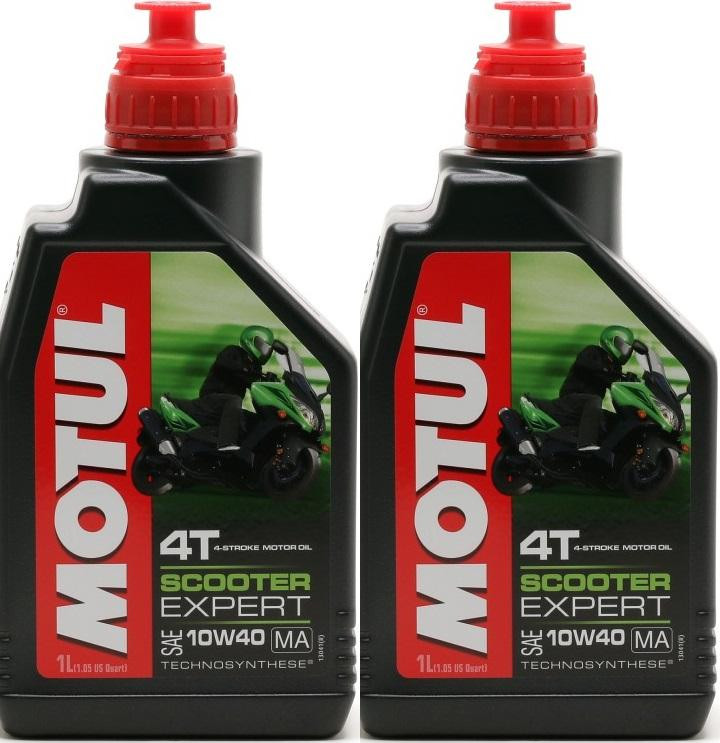 Motul Scooter Expert 4T 10W-40 MA Motorrad Motoröl 2x 1l = 2 Liter