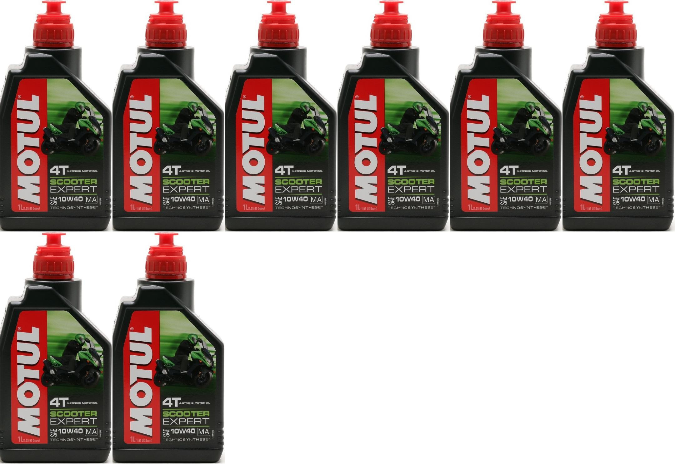 Motul Scooter Expert 4T 10W-40 MA Motorrad Motoröl 8x 1l = 8 Liter