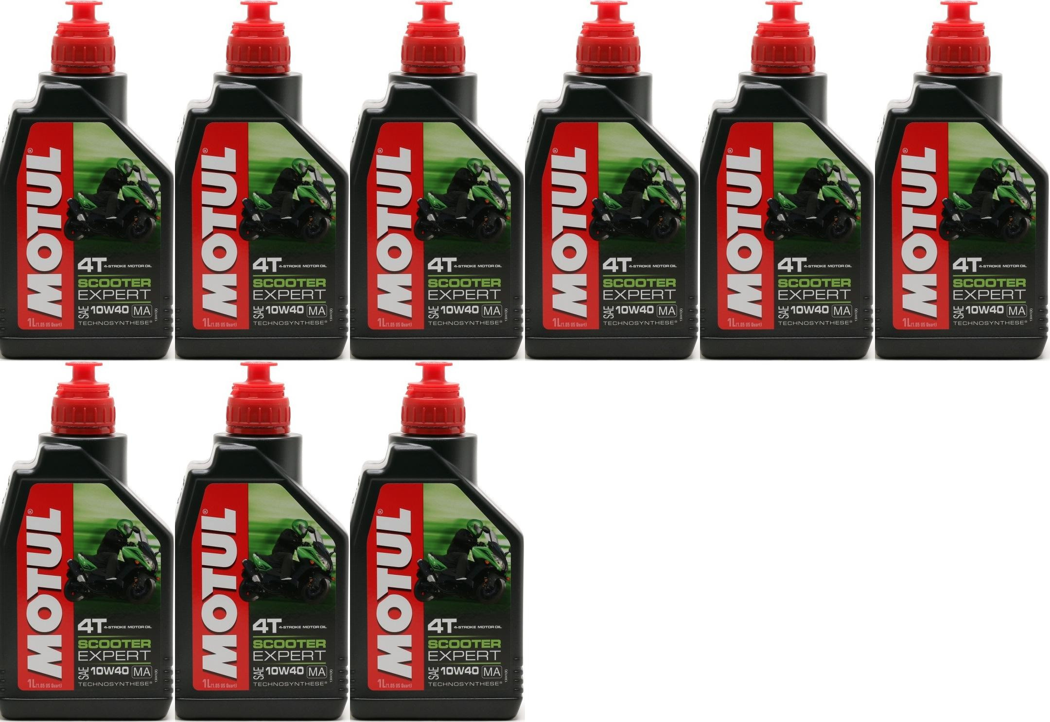 Motul Scooter Expert 4T 10W-40 MA Motorrad Motoröl 9x 1l = 9 Liter