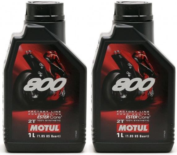 Motul 800 2T Factory Line Road Racing vollsynthetisches Motoröl 2x 1l = 2 Liter