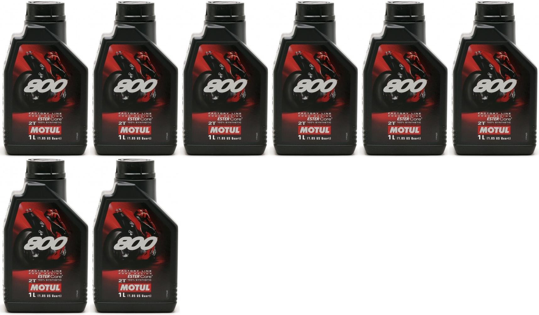 Motul 800 2T Factory Line Road Racing vollsynthetisches Motoröl 8x 1l = 8 Liter