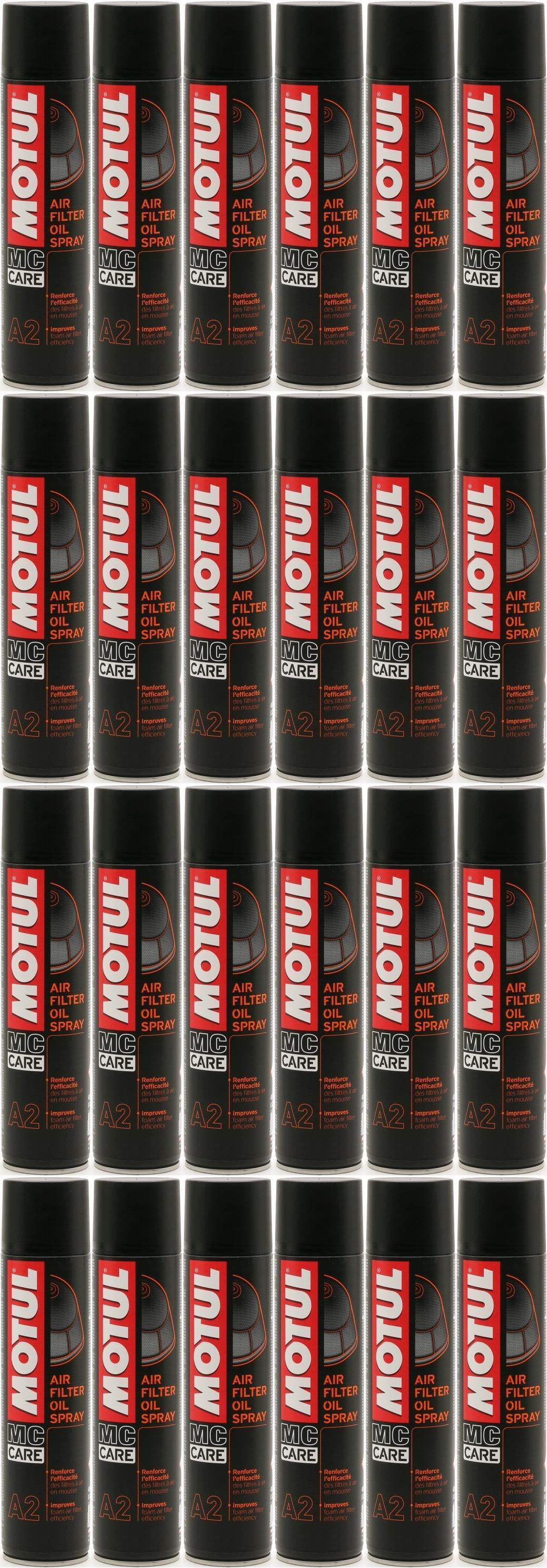 Motul A2 Air Filter Motorrad Oil Spray 24x 400 Milliliter