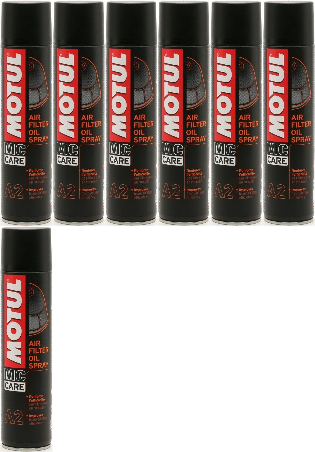 Motul A2 Air Filter Motorrad Oil Spray 7x 400 Milliliter