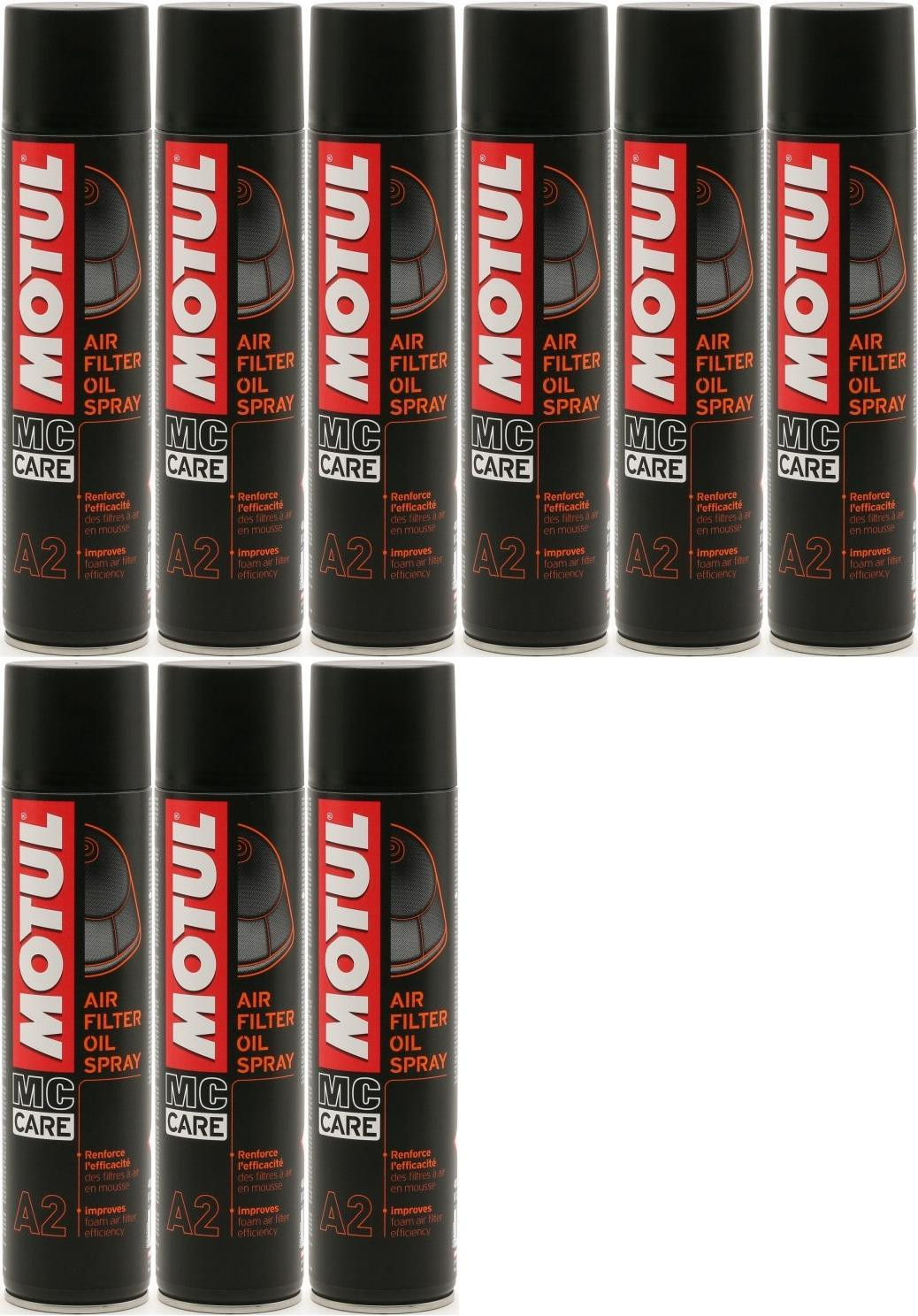 Motul A2 Air Filter Motorrad Oil Spray 9x 400 Milliliter