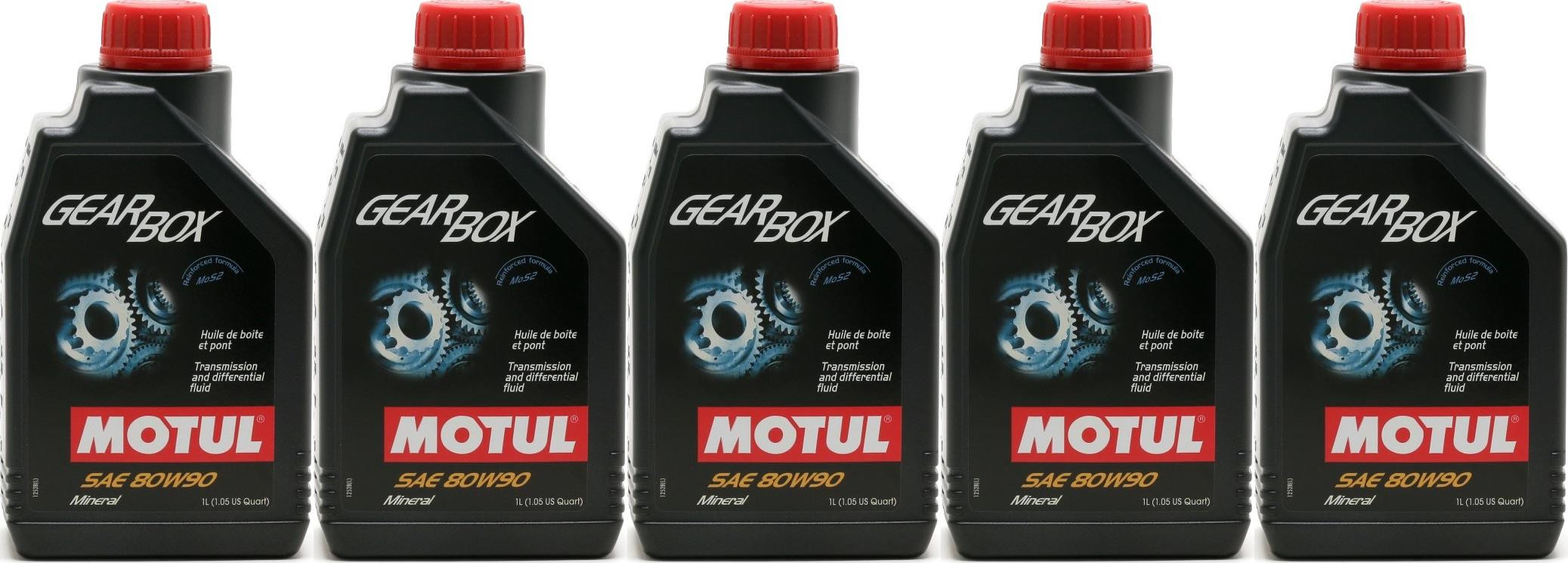 Motul Gearbox 80W-90 Motorrad Getriebeöl 5x 1l = 5 Liter