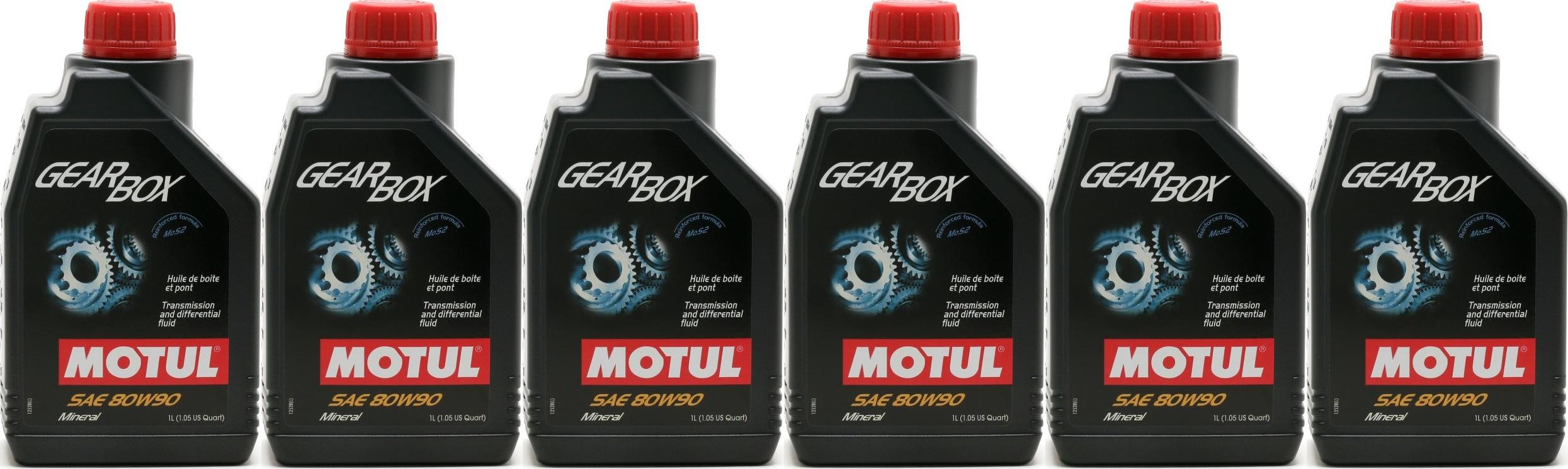 Motul Gearbox 80W-90 Motorrad Getriebeöl 6x 1l = 6 Liter