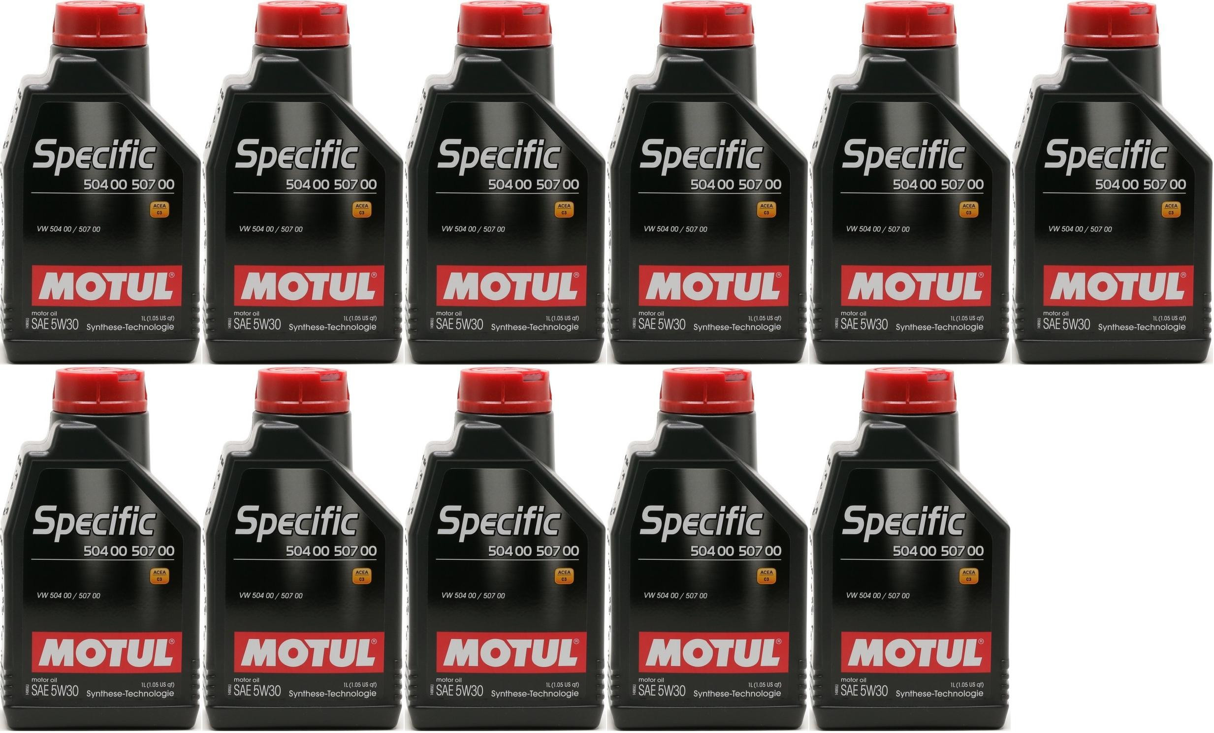 Motul Specific 5W-30 VW 504 00 - VW 507 00 Motoröl 11x 1l = 11 Liter