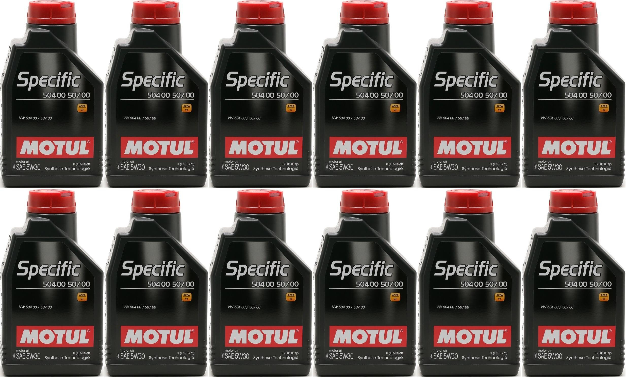 Motul Specific 5W-30 VW 504 00 - VW 507 00 Motoröl 12x 1l = 12 Liter