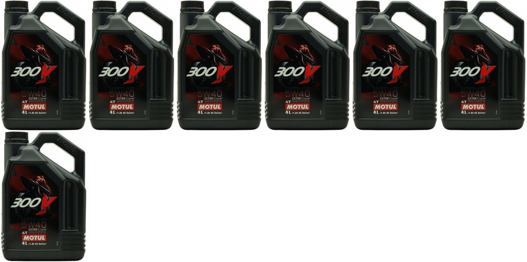Motul 300V Factory Line Road Racing 5W-40 Motorrad Motoröl 7x 4l = 28 Liter