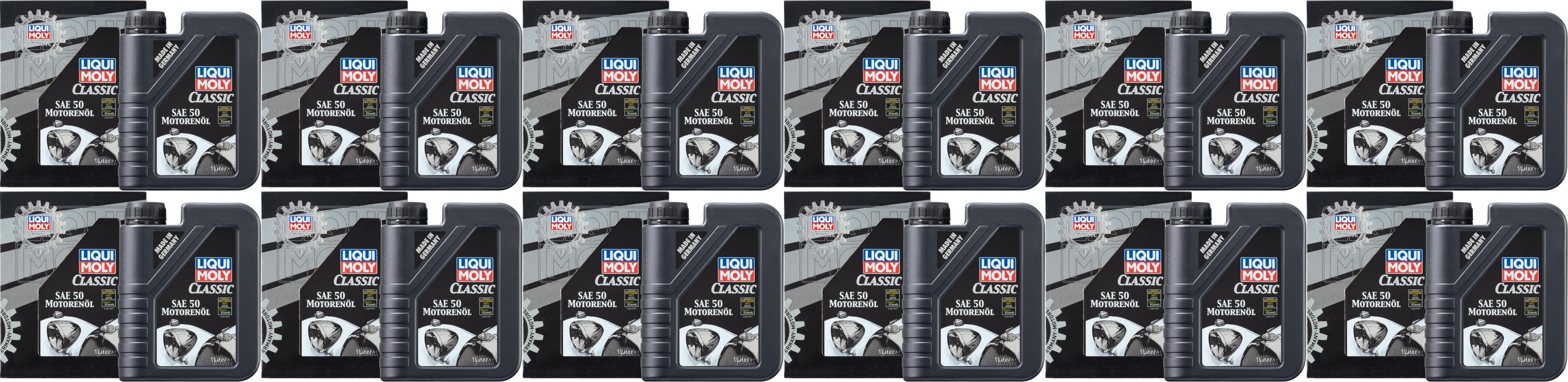Liqui Moly 1130 Classic Motorenöl SAE 50 12x 1l = 12 Liter