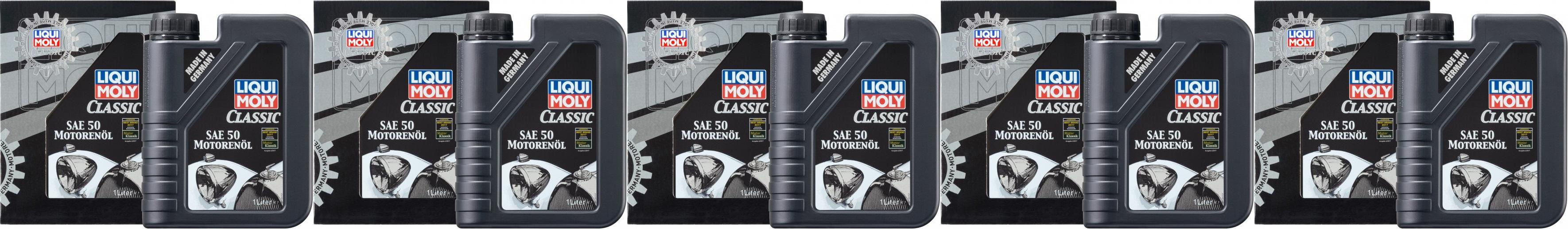 Liqui Moly 1130 Classic Motorenöl SAE 50 5x 1l = 5 Liter