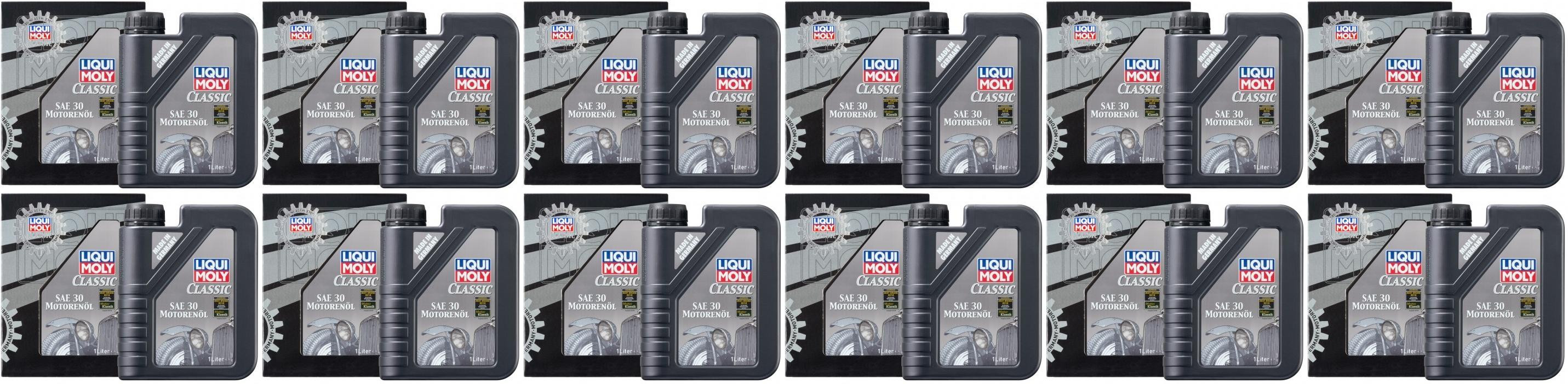 Liqui Moly 1132 Classic Motorenöl SAE 30 12x 1l = 12 Liter