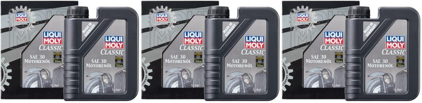 Liqui Moly 1132 Classic Motorenöl SAE 30 3x 1l = 3 Liter