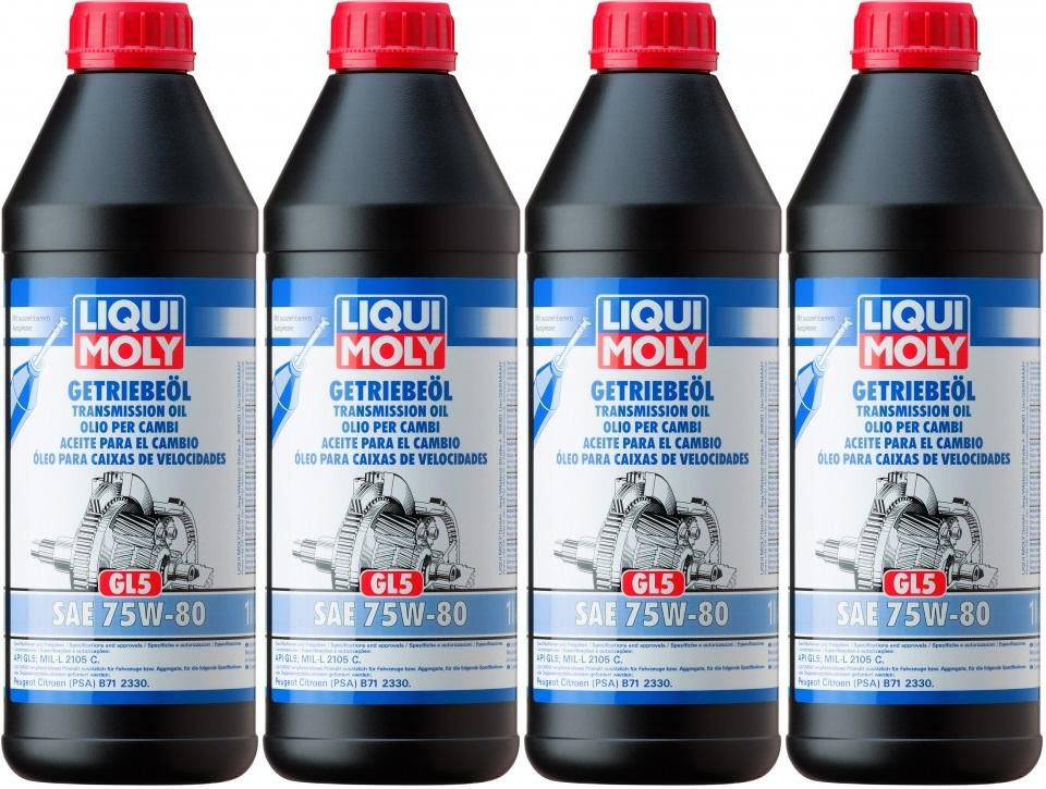 Liqui Moly 3658 Getriebeöl GL5 75W-80 4x 1l = 4 Liter