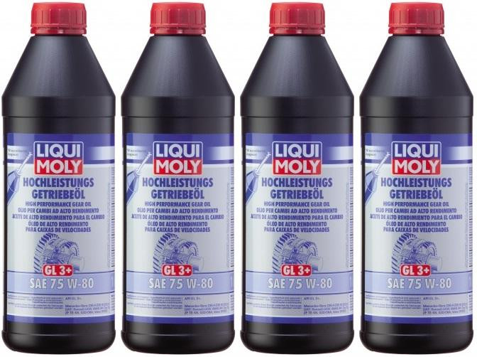 Liqui Moly 4427 Hochleistungs Getriebeöl GL3+ SAE 75W-80 4x 1l = 4 Liter