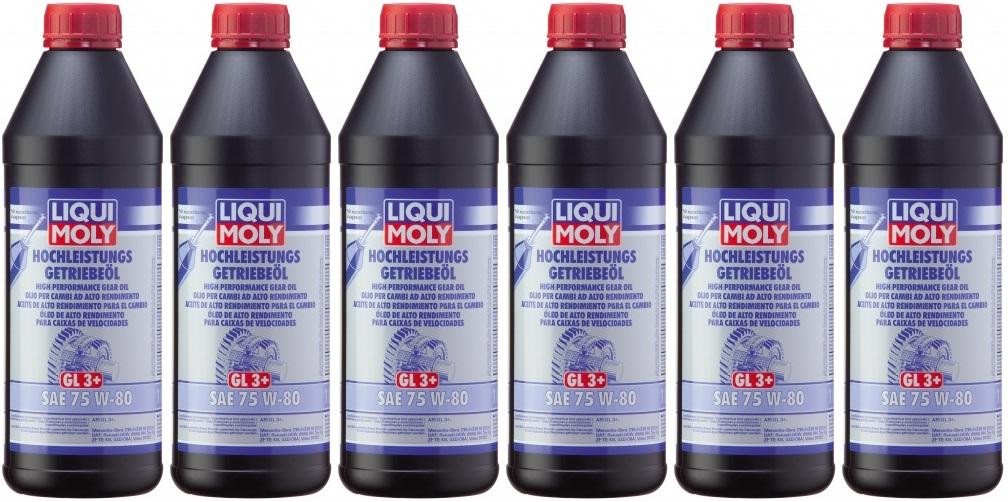 Liqui Moly 4427 Hochleistungs Getriebeöl GL3+ SAE 75W-80 6x 1l = 6 Liter