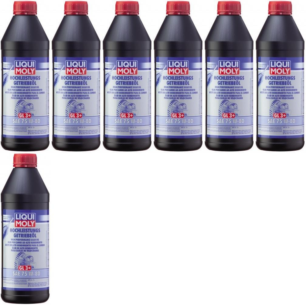 Liqui Moly 4427 Hochleistungs Getriebeöl GL3+ SAE 75W-80 7x 1l = 7 Liter