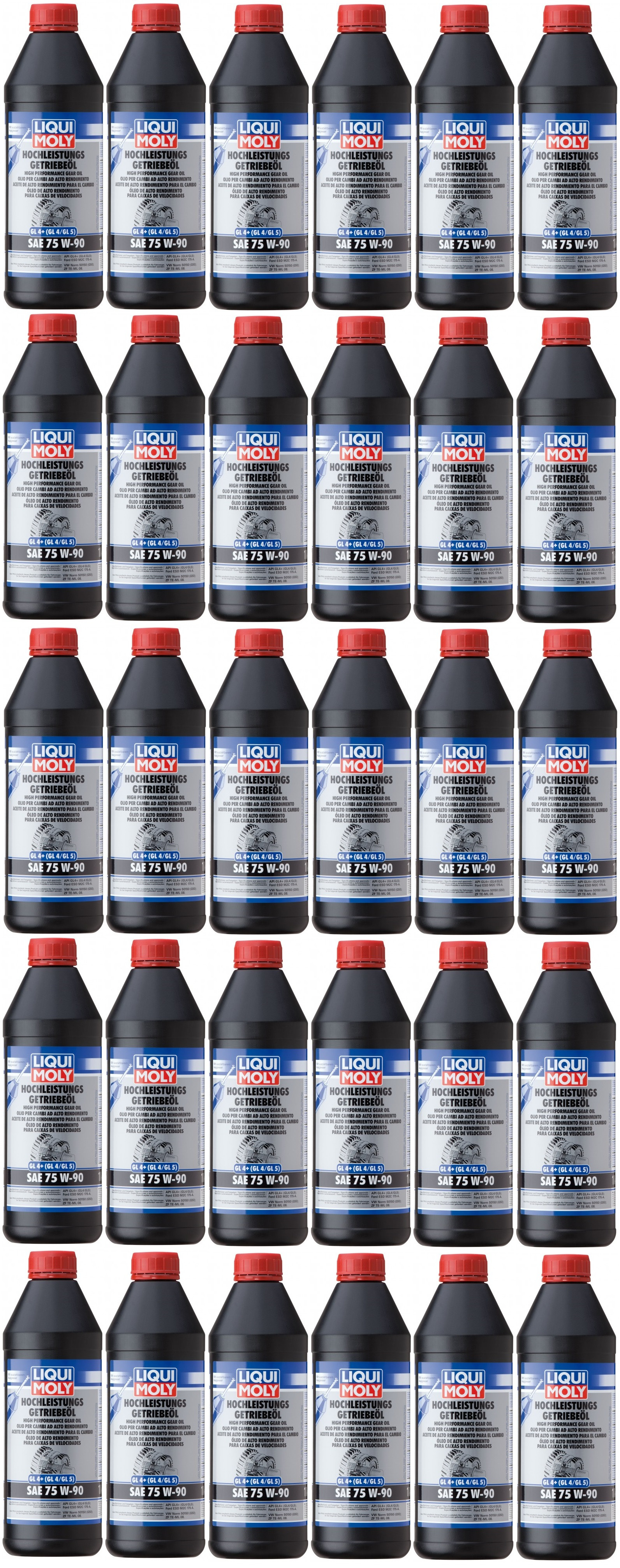 Liqui Moly 4434 Hochleistungs Getriebeöl GL4+ (GL4/GL5) 75W-90 30x 1l = 30 Liter