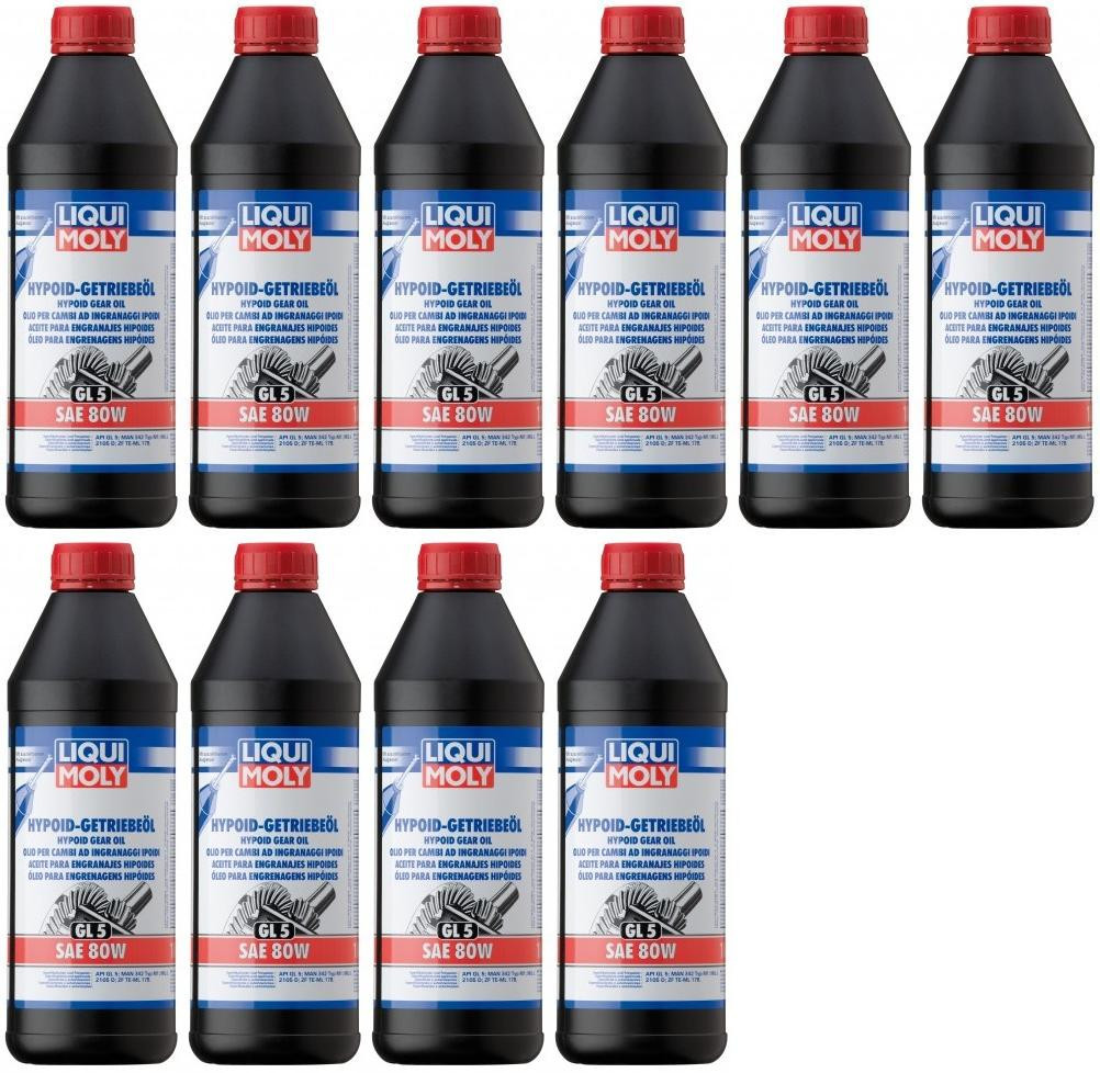 Liqui Moly 1025 Hypoid Getriebeöl GL5 SAE 80W 10x 1l = 10 Liter