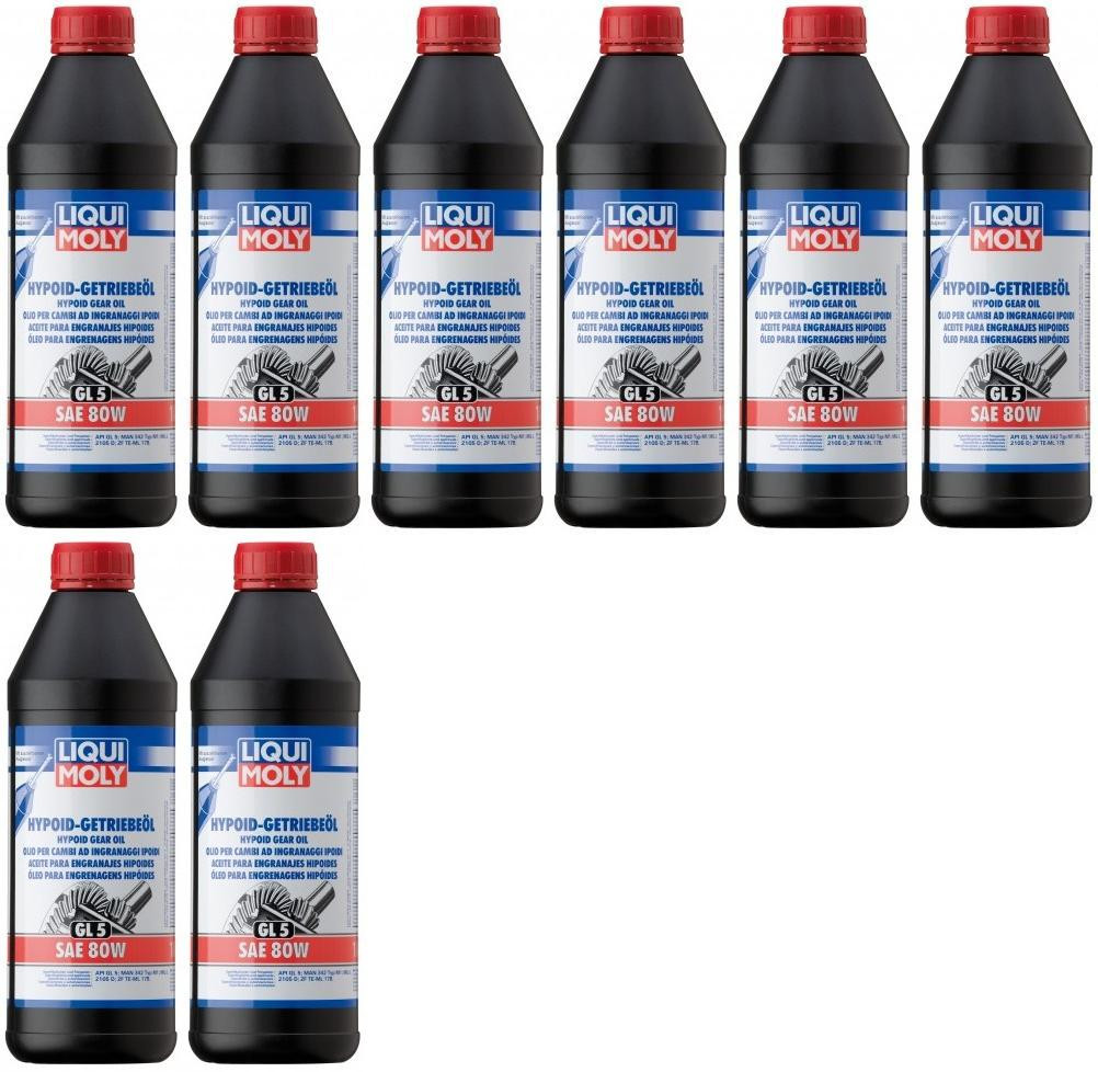 Liqui Moly 1025 Hypoid Getriebeöl GL5 SAE 80W 8x 1l = 8 Liter
