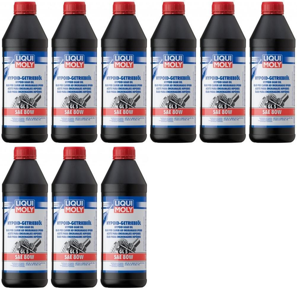 Liqui Moly 1025 Hypoid Getriebeöl GL5 SAE 80W 9x 1l = 9 Liter