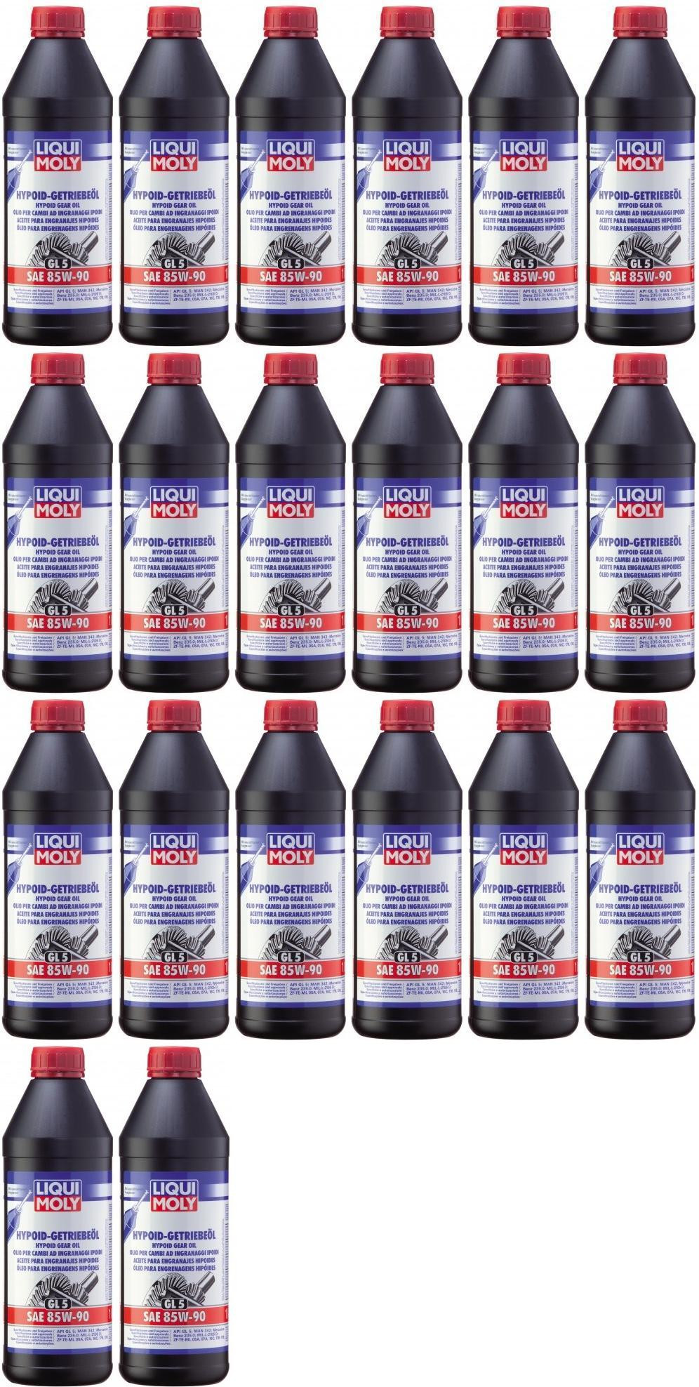 Liqui Moly 1035 Hypoid Getriebeöl GL5 SAE 85W-90 20x 1l = 20 Liter