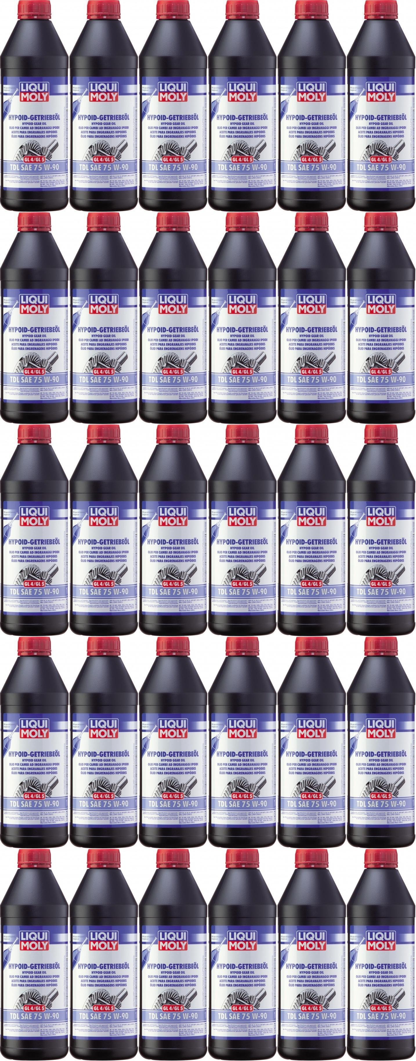 Liqui Moly 1407 Hypoid Getriebeöl TDL SAE 75W-90 GL4/GL5 30x 1l = 30 Liter