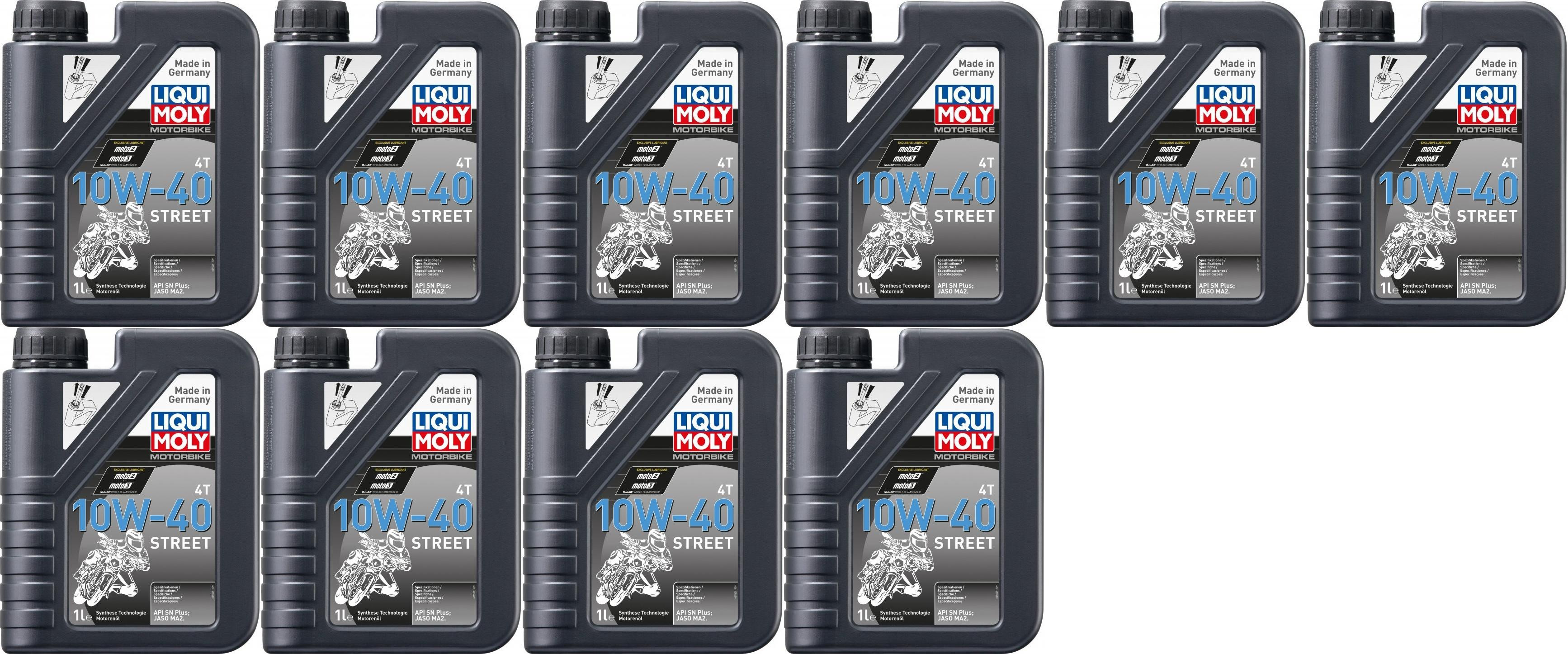 Liqui Moly 1521 Racing 4T 10W-40 Motorrad Motoröl 10x 1l = 10 Liter