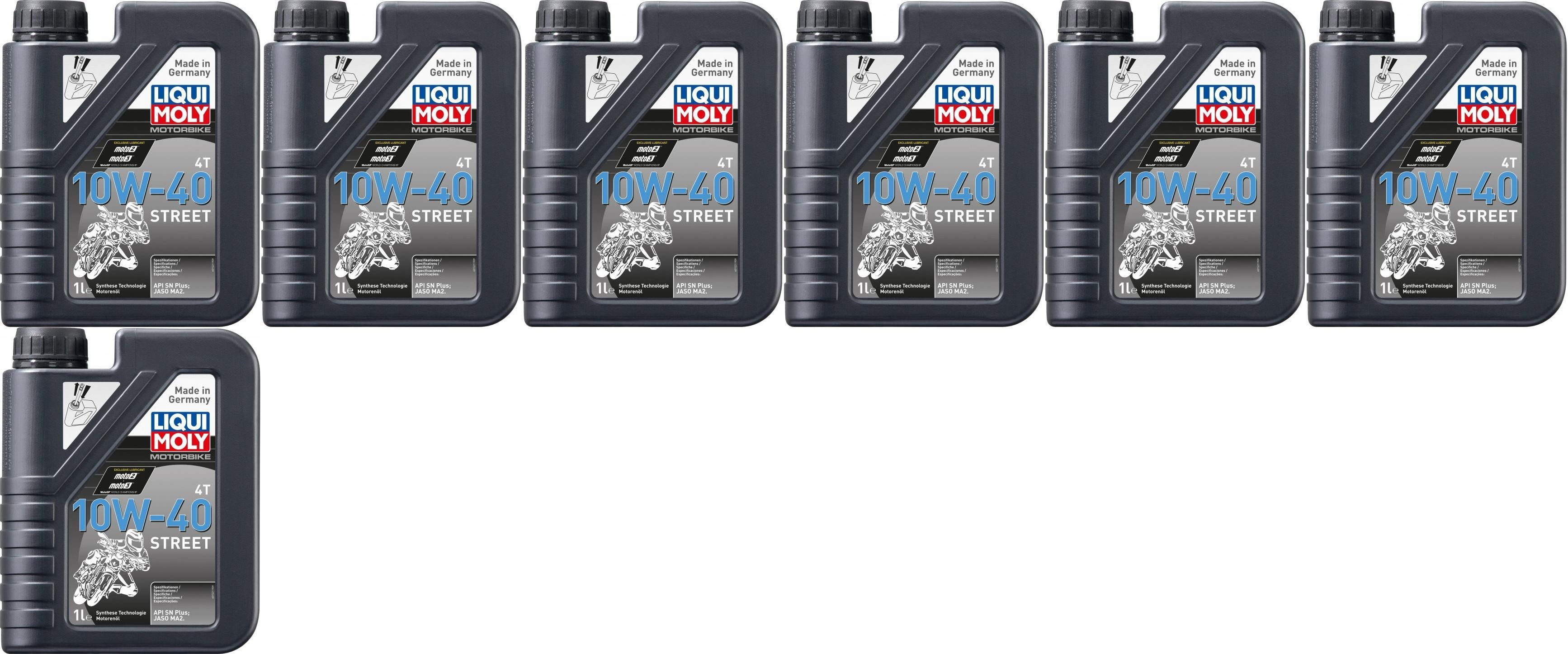 Liqui Moly 1521 Racing 4T 10W-40 Motorrad Motoröl 7x 1l = 7 Liter