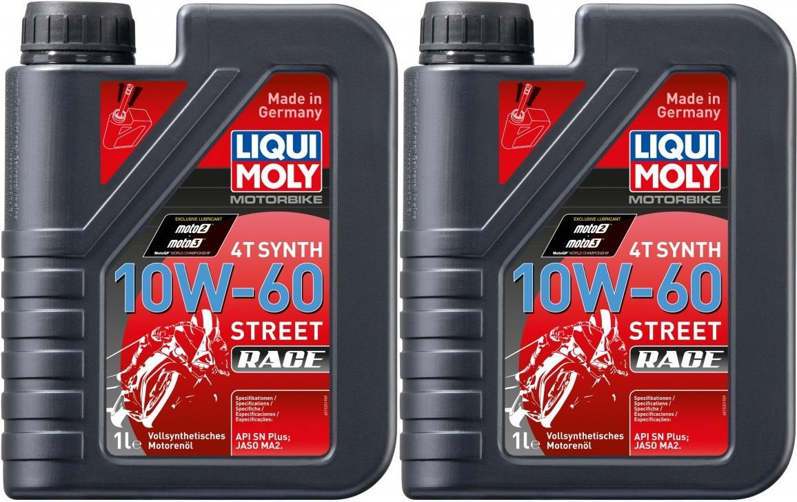 Liqui Moly 1525 Racing Synth 4T 10W-60 Motorrad Motoröl 2x 1l = 2 Liter
