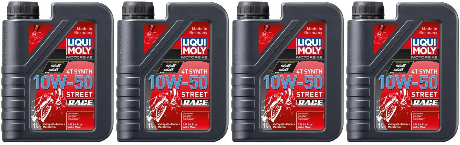 Liqui Moly 1502 Racing Synth 4T 10W-50 Motorrad Motoröl 4x 1l = 4 Liter