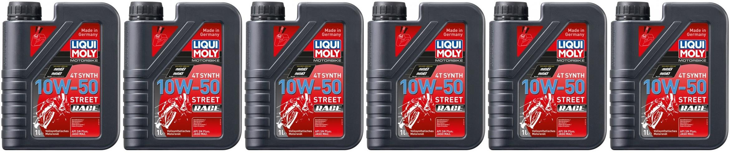 Liqui Moly 1502 Racing Synth 4T 10W-50 Motorrad Motoröl 6x 1l = 6 Liter