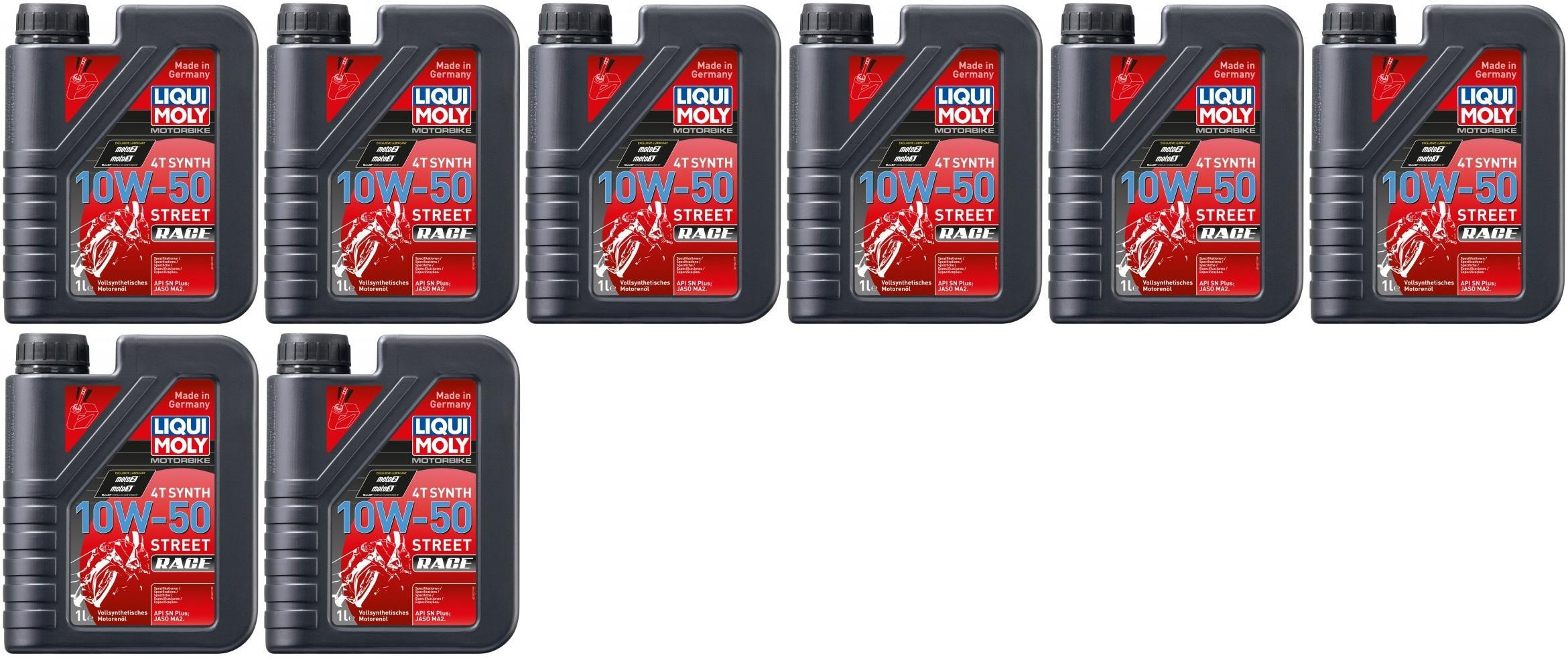 Liqui Moly 1502 Racing Synth 4T 10W-50 Motorrad Motoröl 8x 1l = 8 Liter