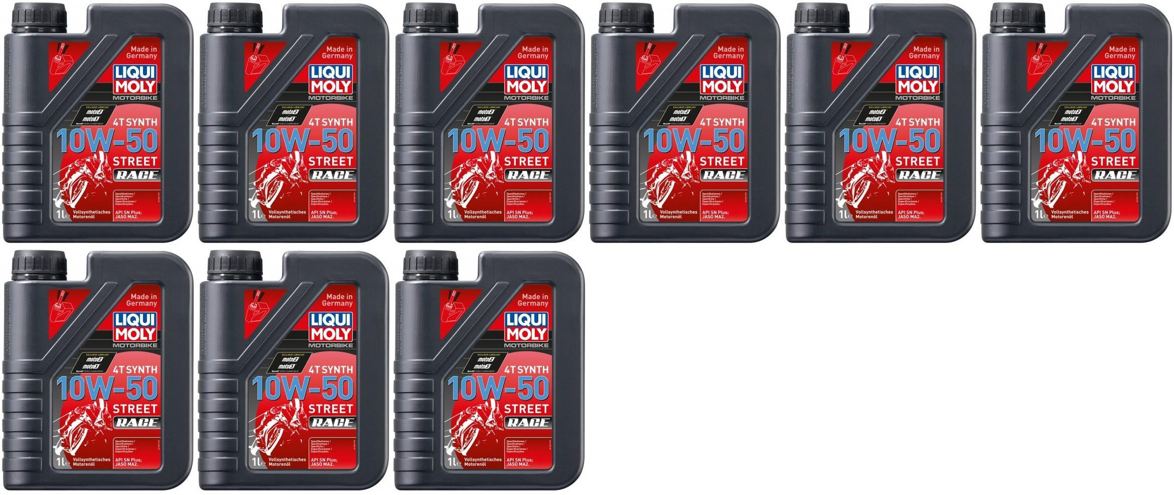 Liqui Moly 1502 Racing Synth 4T 10W-50 Motorrad Motoröl 9x 1l = 9 Liter