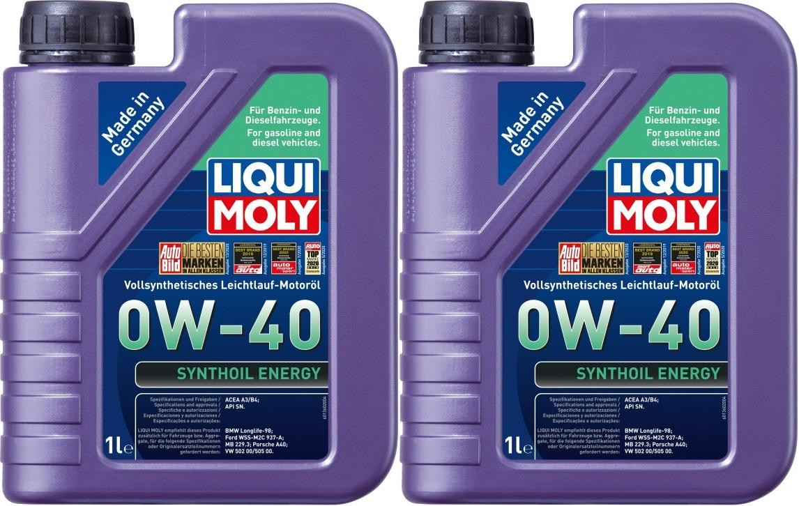 Liqui Moly 1360 Synthoil Energy 0W-40 Motoröl 2x 1l = 2 Liter