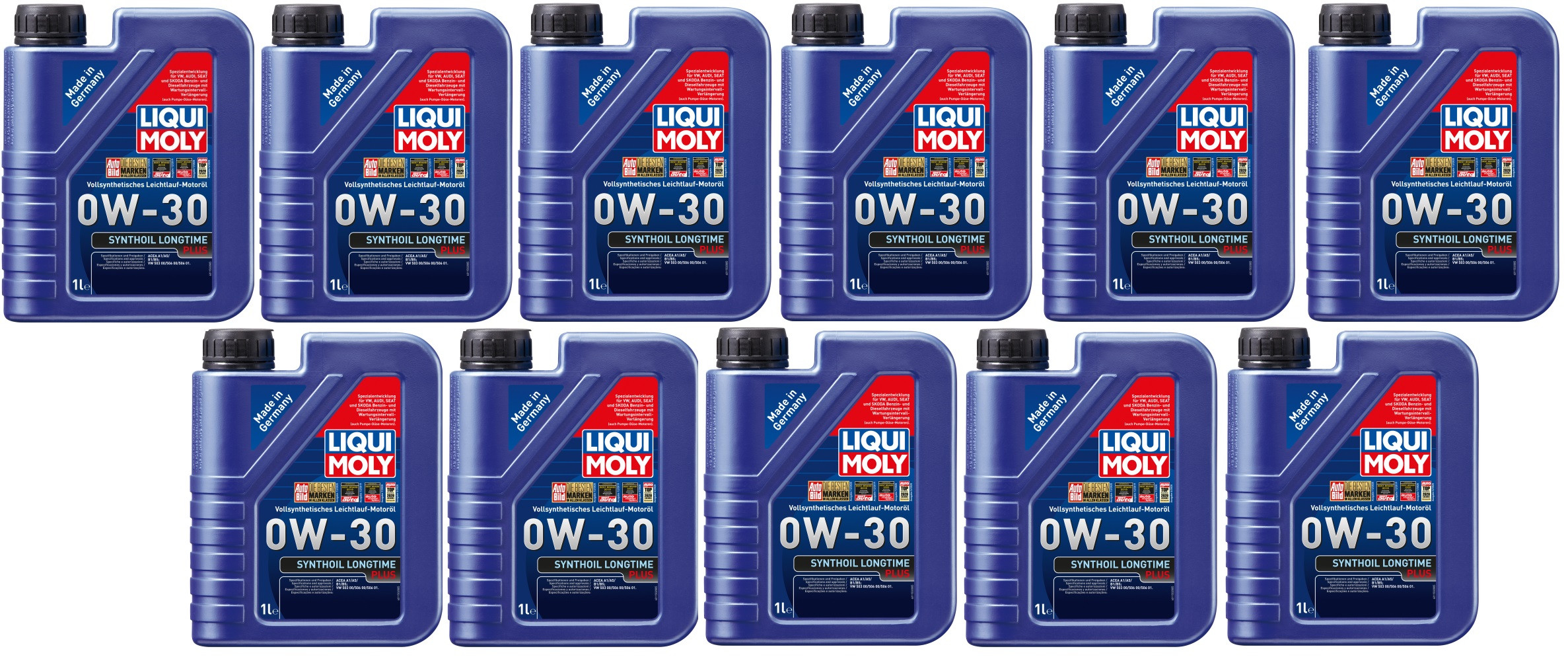 Liqui Moly 1150 Synthoil Longtime Plus 0W-30 Motoröl 11x 1l = 11 Liter