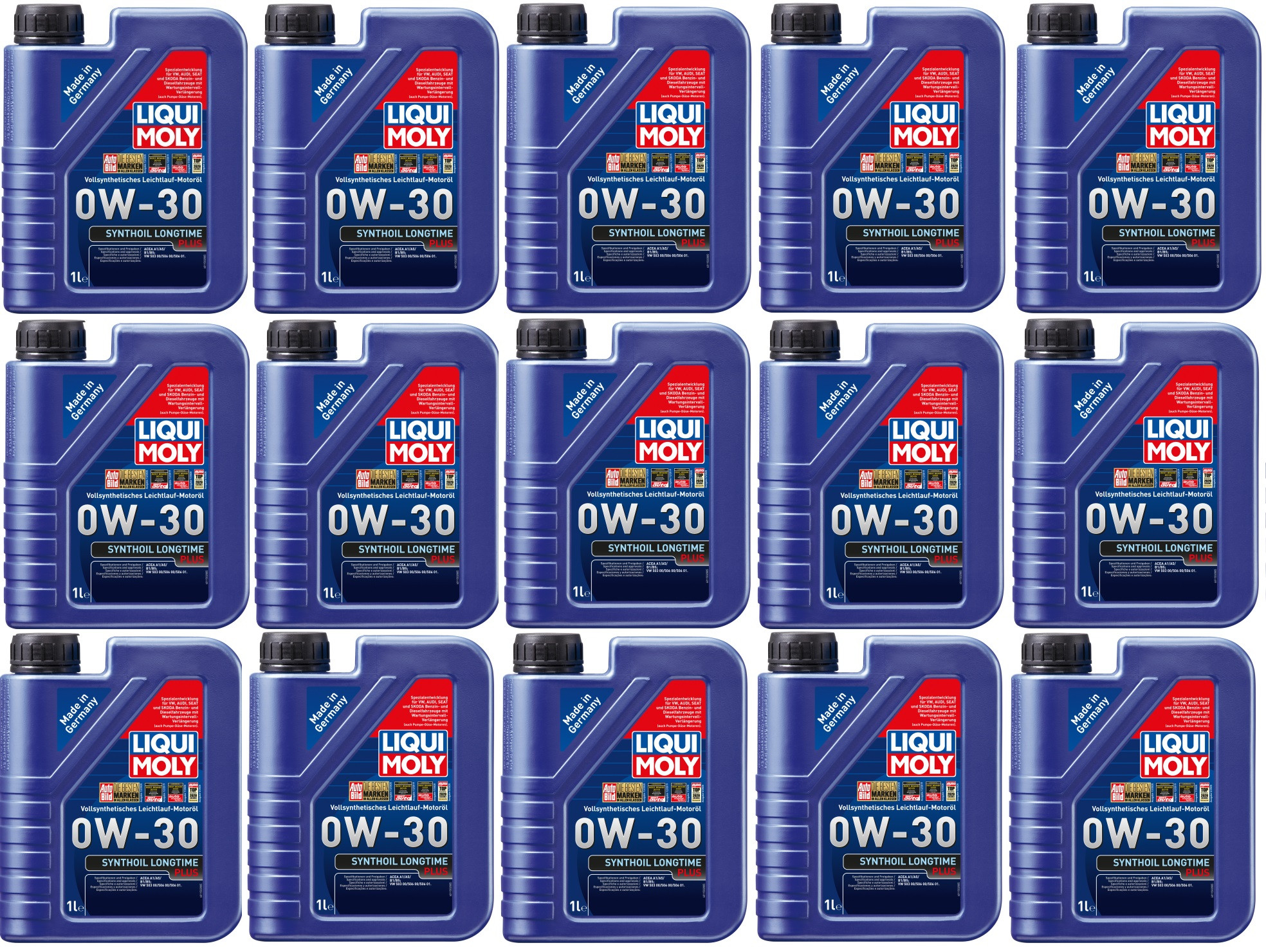 Liqui Moly 1150 Synthoil Longtime Plus 0W-30 Motoröl 15x 1l = 15 Liter