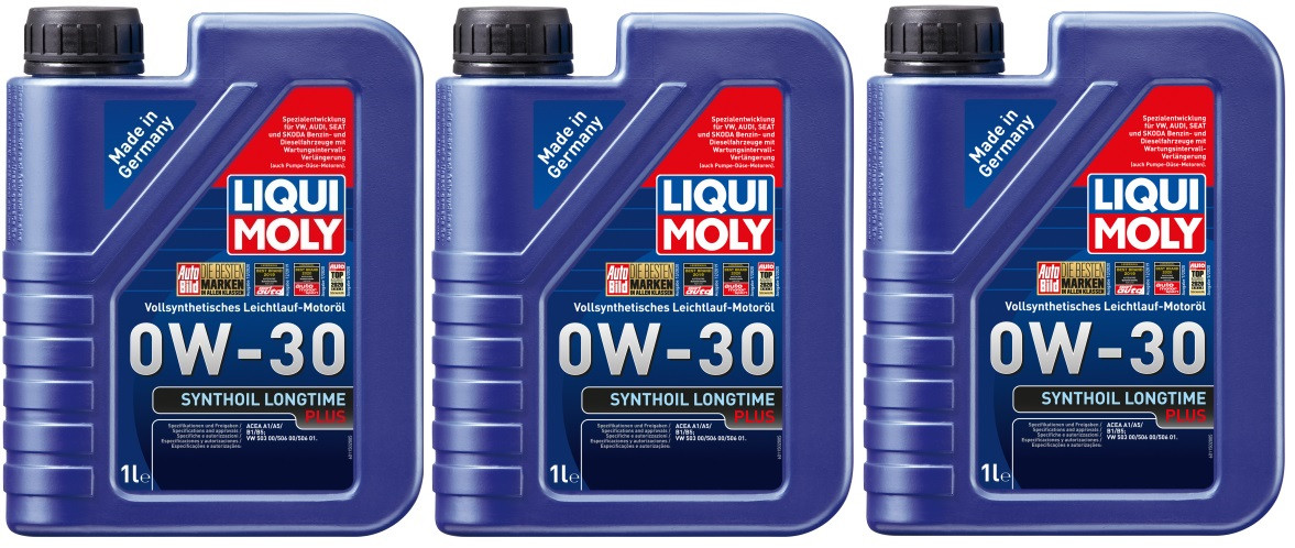 Liqui Moly 1150 Synthoil Longtime Plus 0W-30 Motoröl 3x 1l = 3 Liter
