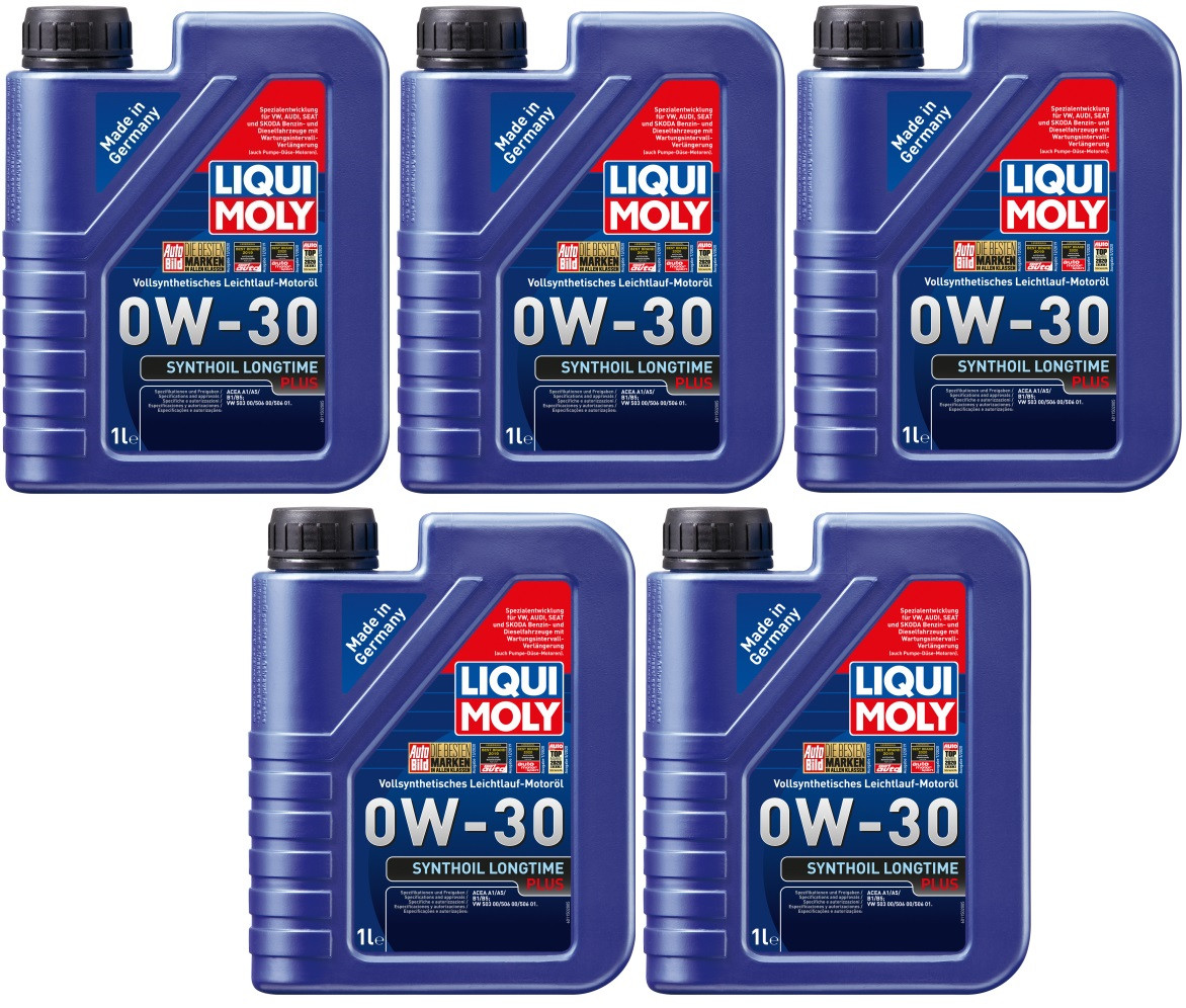 Liqui Moly 1150 Synthoil Longtime Plus 0W-30 Motoröl 5x 1l = 5 Liter